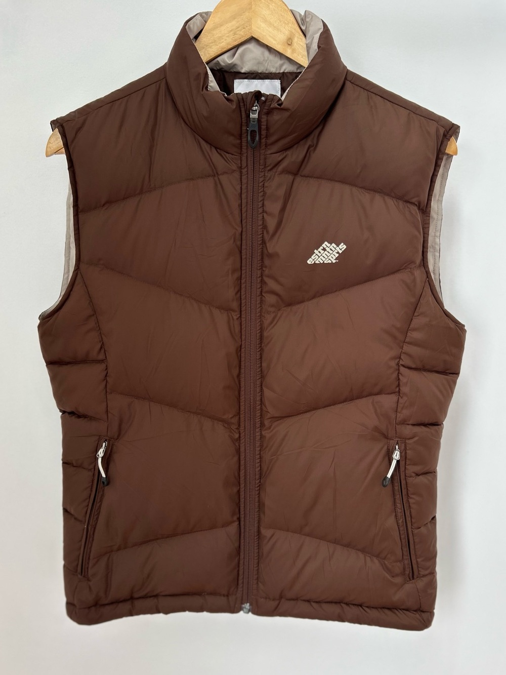 Vintage EMS Brown Goose Down Puffer Vest Gorpcore (Tagged Women’s Small M/L fit)